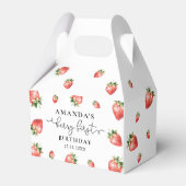 Strawberry Summer Party Favor Boxes フェイバーボックス (正面サイド)