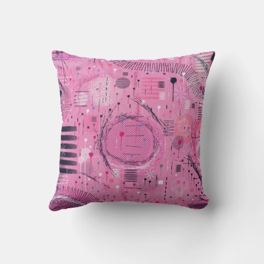 Strawberry Sundae Abstract Art  クッション (裏面)