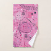 Strawberry Sundae Abstract Art  バスタオルセット (ハンドタオル)