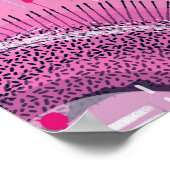 Strawberry Sundae Abstract Art  ポスター (角)