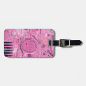 Strawberry Sundae Abstract Art  ラゲッジタグ (正面横)