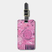 Strawberry Sundae Abstract Art  ラゲッジタグ (正面縦)