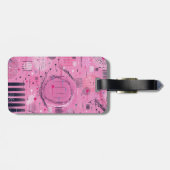 Strawberry Sundae Abstract Art  ラゲッジタグ (裏面横)