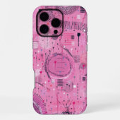 Strawberry Sundae Abstract Art  iPhoneケース (裏面)