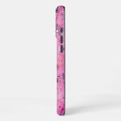 Strawberry Sundae Abstract Art  iPhoneケース (左側面)