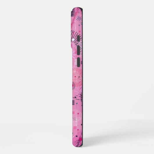 Strawberry Sundae Abstract Art  iPhoneケース (左側面)