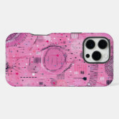 Strawberry Sundae Abstract Art  iPhoneケース (裏面横)