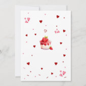 Strawberry Sweet 2nd Birthday Invitation 招待状 (裏面)