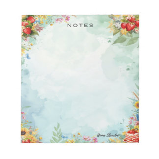 Strawberry Sweet Treat Blank Notepad ノートパッド