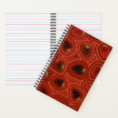 Strawberry swirl Spiral Notebook ノートブック (内側)