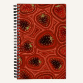 Strawberry swirl Spiral Notebook ノートブック (正面)