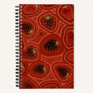 Strawberry swirl Spiral Notebook ノートブック