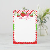 Strawberry Thank You Notes サンキューカード (スタンド正面)
