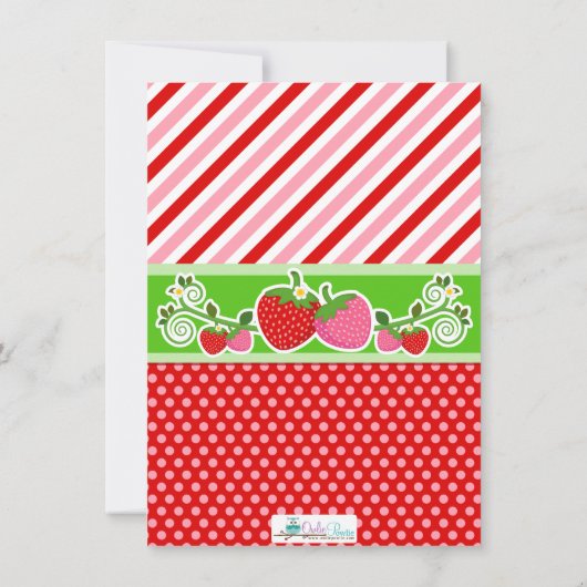 Strawberry Thank You Notes サンキューカード (裏面)