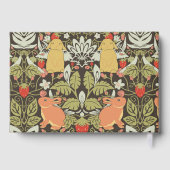 Strawberry thief Bunnies pattern ゲストブック (裏面)