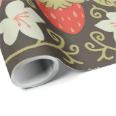 Strawberry thief Bunnies pattern ラッピングペーパー (ロールコーナー)
