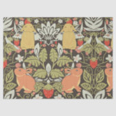 Strawberry thief Bunnies pattern 薄葉紙 (正面)