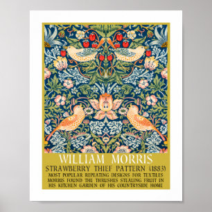 Strawberry thief - Design of William Morris ポスター