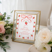 Strawberry Time Capsule Table Sign 台座サイン