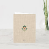 Strawberry Vintage Motif Note Card ノートカード (裏面)