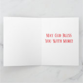 Strawberry Warmth Birthday Christian Card カード (内部)