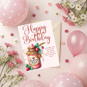 Strawberry Warmth Birthday Christian Card カード