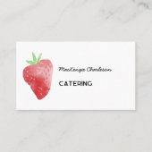 Strawberry Watercolor Catering Services 名刺 (正面)