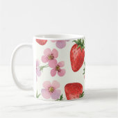 Strawberry Watercolor Mug コーヒーマグカップ (左)
