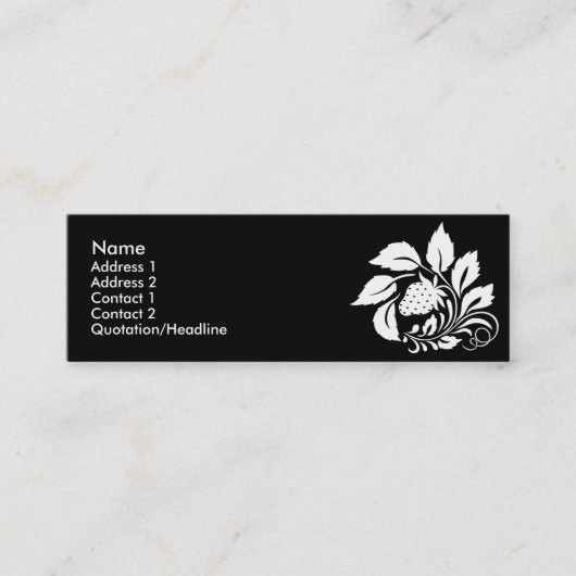 strawberry_white スキニー名刺 (正面)