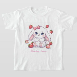 Strawberry Wonderland Bunny - Anime Style Kawaii  Tシャツ