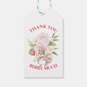 Strawberry Woodland Baby Shower ギフトタグ (裏面)