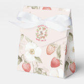 Strawberry Woodland Baby Shower フェイバーボックス (正面サイド)