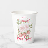 Strawberry Woodland Baby Shower 紙コップ (裏面)