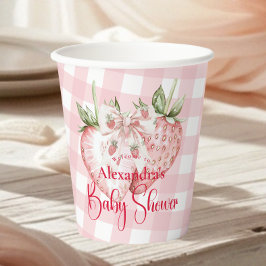 Strawberry Woodland Baby Shower 紙コップ