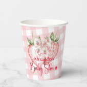 Strawberry Woodland Baby Shower 紙コップ (裏面)