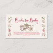Strawberry Woodland Baby Shower Books for Baby エンクロージャーカード (正面)