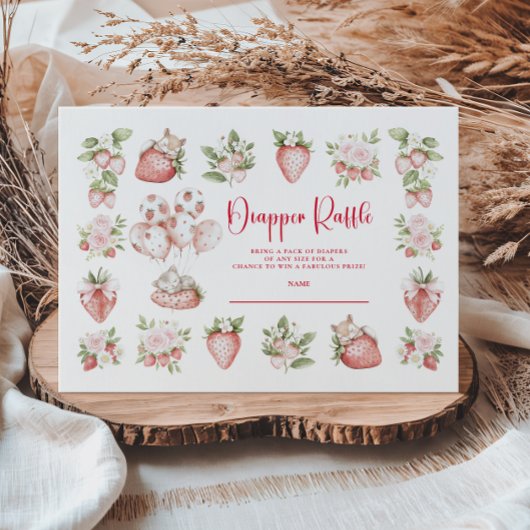Strawberry Woodland Diapper Raffle エンクロージャーカード