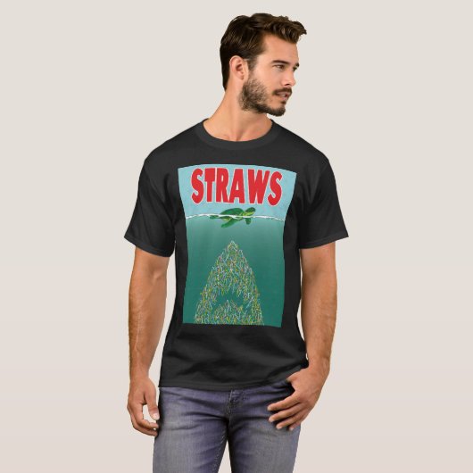 Straws retro tシャツ (正面フル)