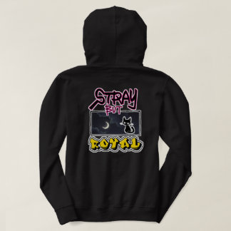 STRAY BUT ROYAL — Black Cat Division (Back Print) パーカ