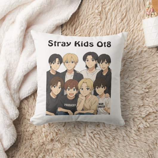 Stray Kids Anime Graphic  クッション (ブランケット)