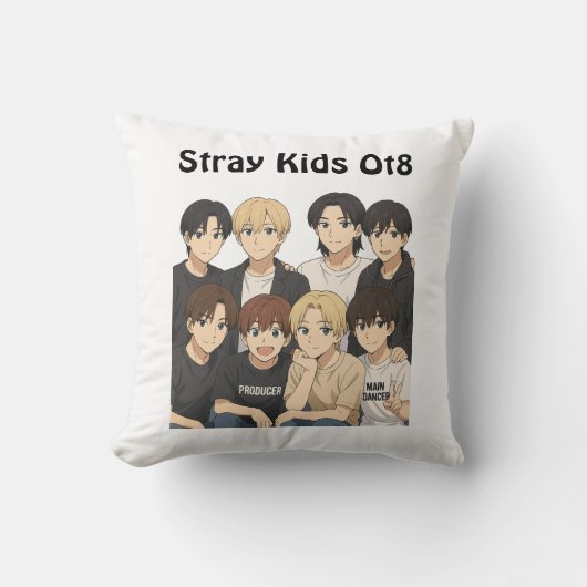 Stray Kids Anime Graphic  クッション (正面)