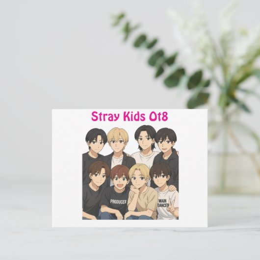 Stray Kids Anime Graphic  ポストカード (スタンド正面)