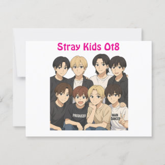 Stray Kids Anime Graphic  ポストカード