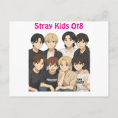 Stray Kids Anime Graphic  ポストカード (正面)