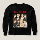 Stray Kids Anime Graphic Tee (デザイン正面)