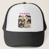 Stray Kids Anime Graphic Trucker Hat キャップ (正面)