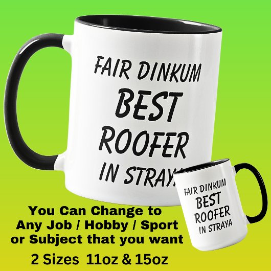 Strayaの最高のFair Dinkum Roofer マグカップ