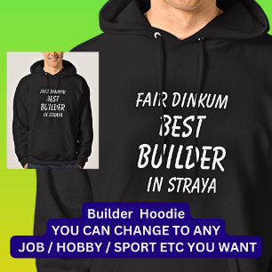 StrayaのFair Dinkum 最高の BUILDER パーカ