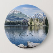 Strbske Pleso, High Tatras, Slovakia, 缶バッジ (正面)