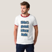Strčのprstのskrzのkrk (チェコのスロバキアの舌より手) tシャツ (正面フル)